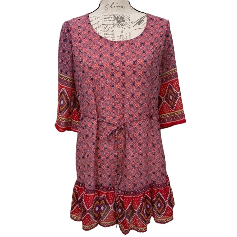 As U Wish Printed Tunic Dress‎